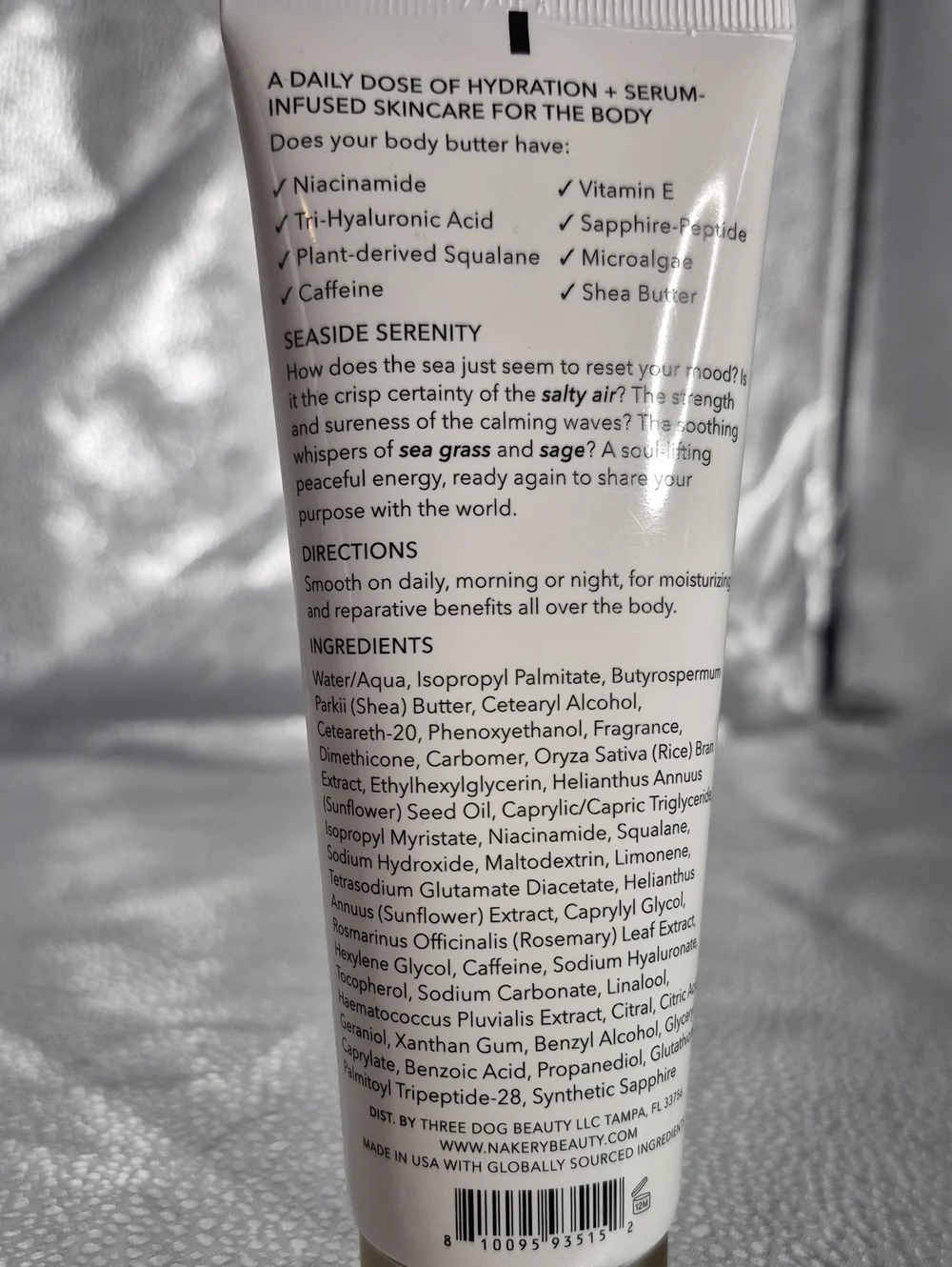 Nakery Beauty Skin Toning Body Butter ~ Seaside Serenity ~ 100ml/3.38oz